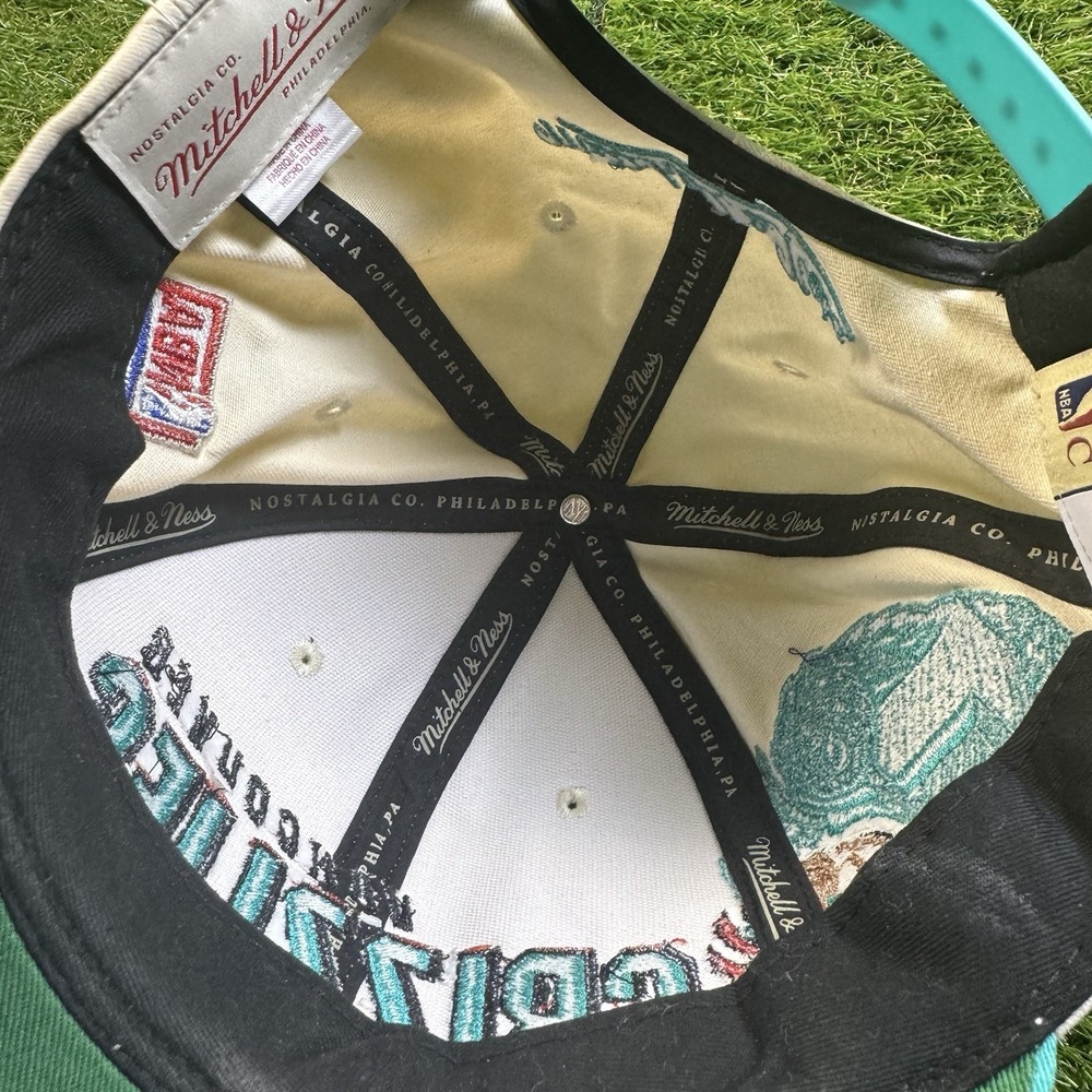 Mitchel & Ness Vancouver Grizzlies Hardwood Classics Snapback Hat NBA 1996 Draft - Picture 6 of 9